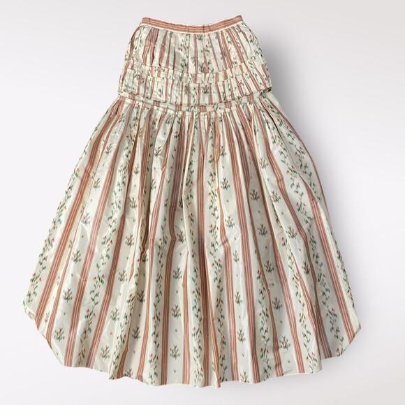 Brock Collection Ophelie Runway SS19 Silk Blend Midi Skirt Size 2 Italian Luxury - Picture 6 of 11